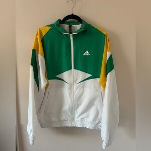 Adidas Woven Colorblock Full-Zip Oversized Track Jacket Men’s S‎ IC3697